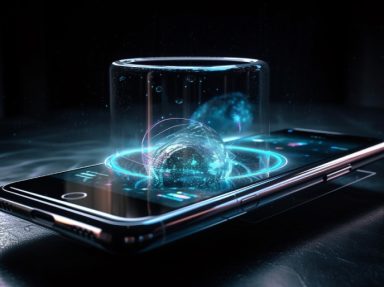 mobile-phone-glowing-blue-reflection-glass-generated-by-ai (1)