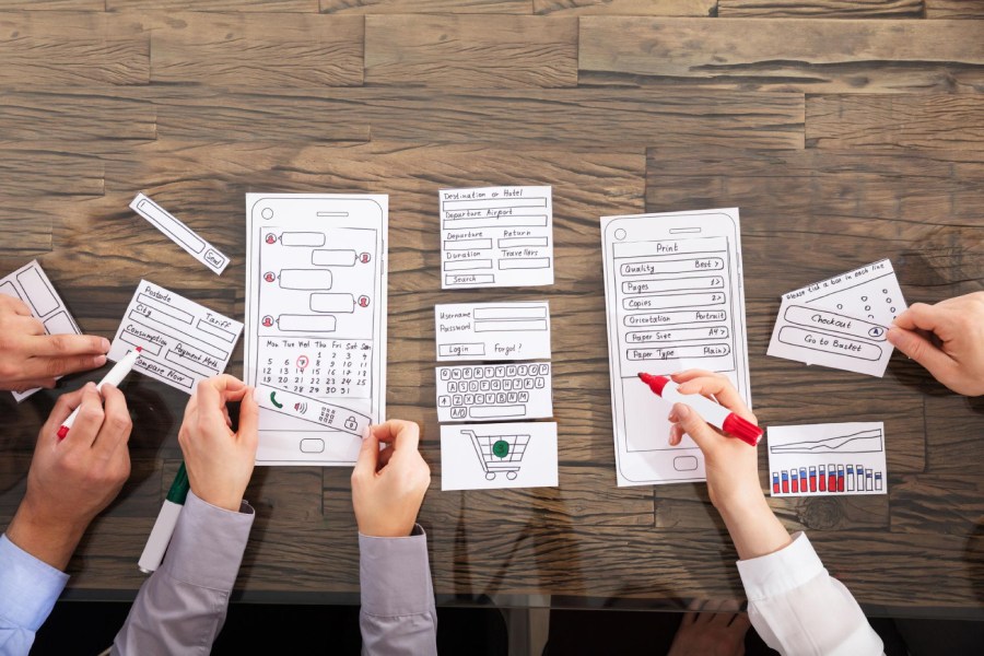 UI UX design process for mobile app development in Chennai