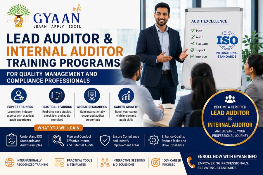 Lead auditor and internal auditor training programs for quality management and compliance professionals
